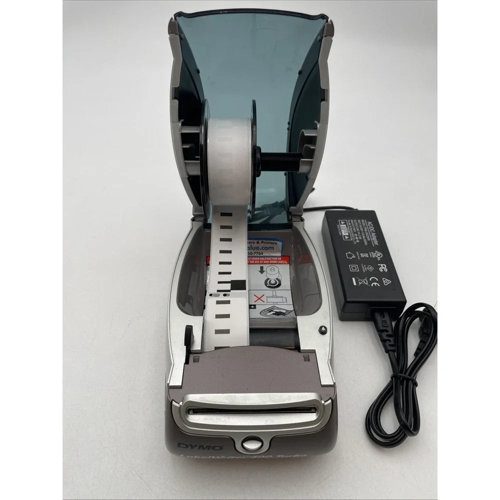 Dymo LabelWriter 400 Turbo Thermal Label Printer USB + Power Cable+Labels TESTED